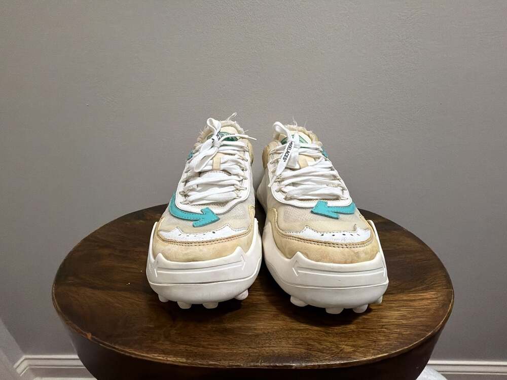 Off-White Virgil Abloh Odsy-1000 Women's‎ Sneakers Size 7 US/ 37 EU White Green